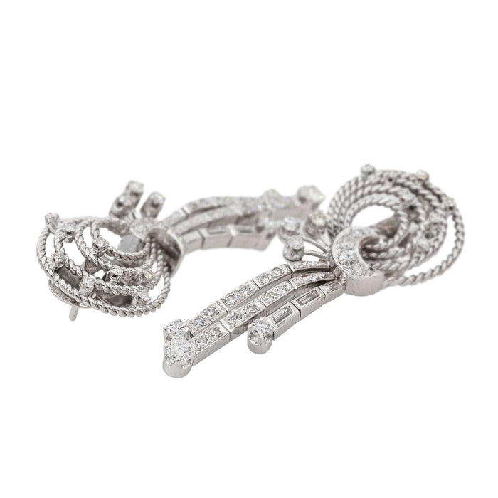 Boucles d'oreilles Boucles d'oreilles Palladium Diamant 58 Facettes 3017709RV