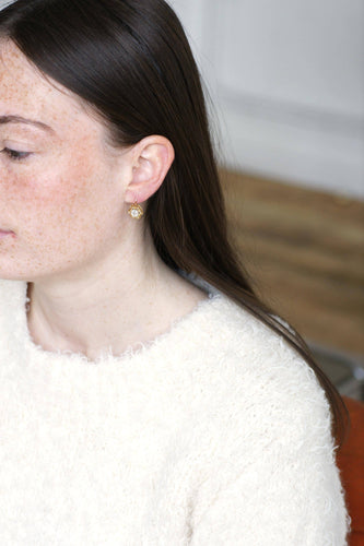 Dormeuses Diamants Taille Ancienne Coussin 1.40 Cts 58 Facettes