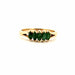 Ring 58 18k Yellow Gold and Emerald Ring 58 Facettes 31-GS32202-01