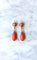Boucles d'oreilles Boucles d'oreille anciennes or jaune, corail 58 Facettes