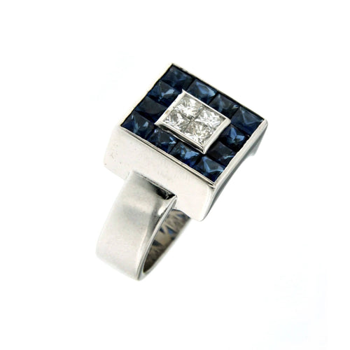 Bague Bague Diamant Saphir 58 Facettes 3200