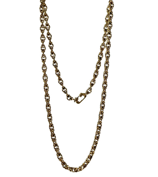 Byzantine Mesh Chain Necklace in Yellow Gold 58 Facettes REF24011-175