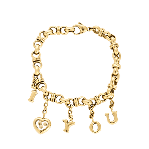 Bracelet BRACELET « I LOVE YOU" CHOPARD HAPPY DIAMONDS 58 Facettes BO/250043