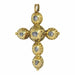 Chiseled diamond cross pendant: a unique jewel of baroque art 58 Facettes 24096-0095