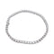 Bracelet Bracelet ligne diamants en or blanc. 58 Facettes 33185