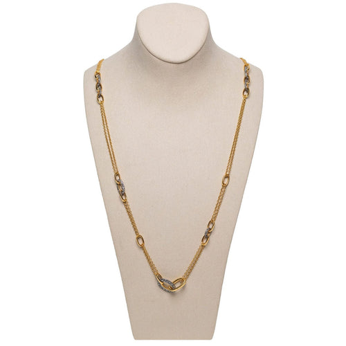 Collier Sautoir Pomellato Catene Or Rose et Diamants Blancs 58 Facettes 2.19211