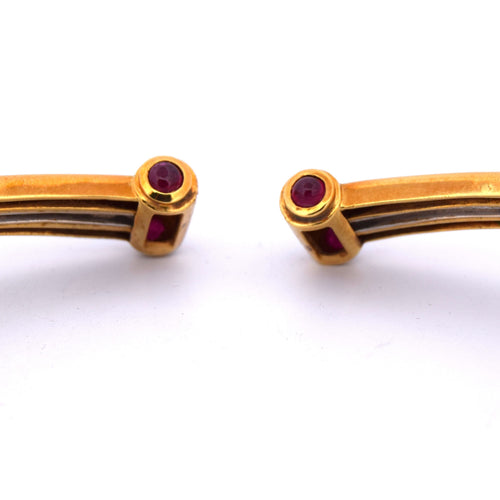 Piaget - Collier en or jaune 18 carats, diamants et rubis