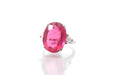 Bague 52 Bague tourmaline rose et diamant 58 Facettes 25791-25787-22875