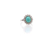 Bague Bague vintage turquoise et diamants 58 Facettes 25963