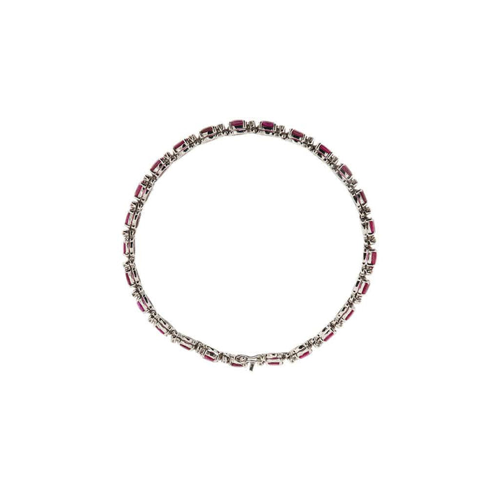 Bracelet Bracelet tennis rubis et diamants 58 Facettes 34559