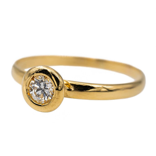 Bague 52.5 Bague Solitaire Or jaune Diamant 58 Facettes 2897409CN