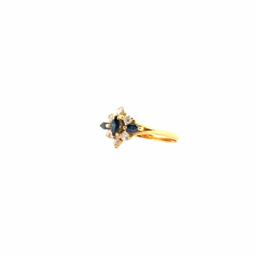 Bague 51 Bague Or Jaune Diamants & Saphirs 58 Facettes 38-GS35638-4