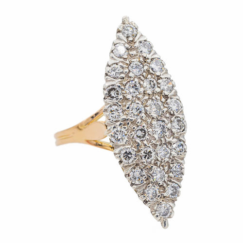 Bague 56 Bague Marquise Or jaune Diamant 58 Facettes 3132891RV