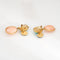 Boucles d'oreilles Tiffany & Co - Boucles d'oreilles Paloma Picasso en or jaune, corail et turquoise 58 Facettes G13710