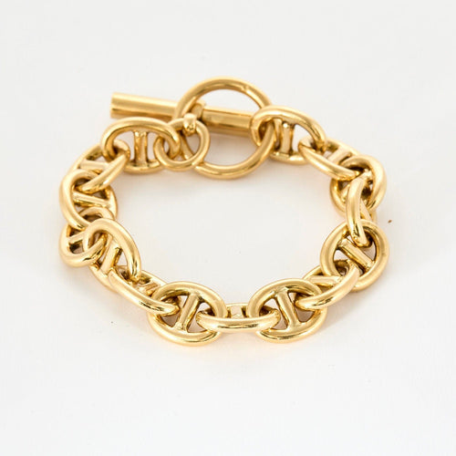 Bracelet Bracelet or jaune maille chaine d'ancre 58 Facettes BIA0832