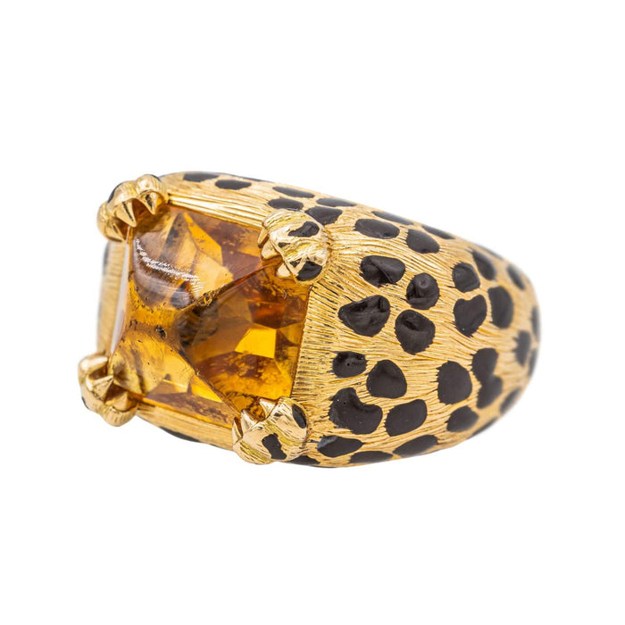 Bague 52 Dior Bague Cocktail Mitza Or jaune Citrine 58 Facettes 3726306CN