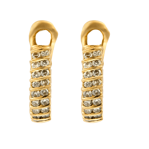 Boucles d'oreilles BOUCLES D'OREILLES VINTAGE OR & DIAMANTS. 58 Facettes BO/240010/