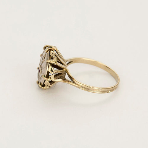 Augis - Bague Chevalière en or blanc