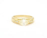 Bague Bague en or jaune avec diamant ovale de 1 ct 58 Facettes