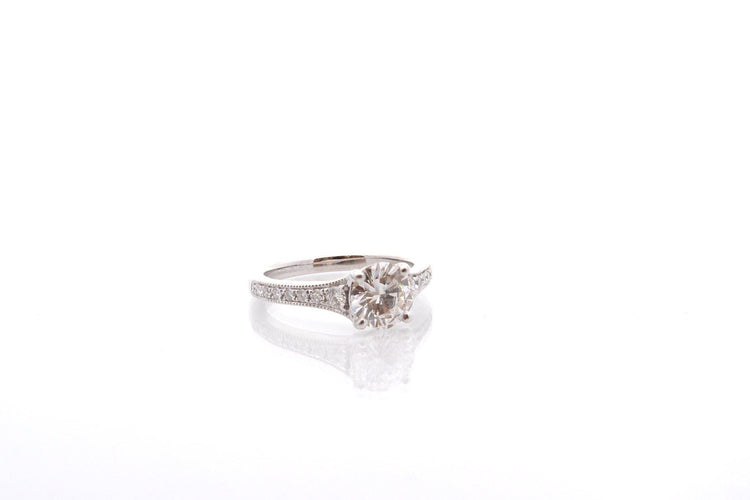 Bague 52 Bague diamant de 1,26cts G SI2 58 Facettes 27142-27073
