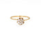 Bague 50 Bague tulipe vintage en or jaune et diamants 58 Facettes G14099