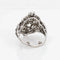 Bague Bague de cocktail en diamant édouardienne antique en platine taille 6 ovale bijoux fins 58 Facettes G13478