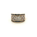 Bague 56 Bague Bandeau Or Jaune Diamants & Saphirs 58 Facettes 1-GS32118-02