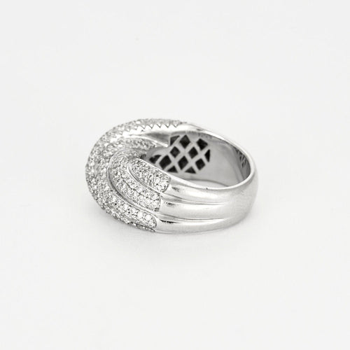 Bague 54 Bague or gris et diamants 58 Facettes NAR0120