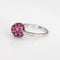 Bague Bague empilable en or blanc 18 carats avec rubis et diamants, taille 6,5, bijoux fins Estate Fine Jewelry 58 Facettes G14017
