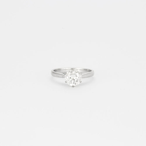 Bague Bague or blanc solitaire 1,10ct 58 Facettes