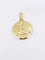 Pendentif Pendentif vintage recto verso Notre Dame du Mont-Carmel or jaune 58 Facettes J492