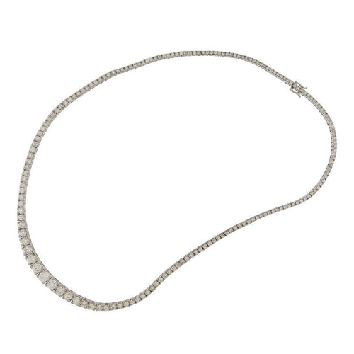 Collier Collier tennis en or blanc avec diamants de 11,83 ct 58 Facettes G3801