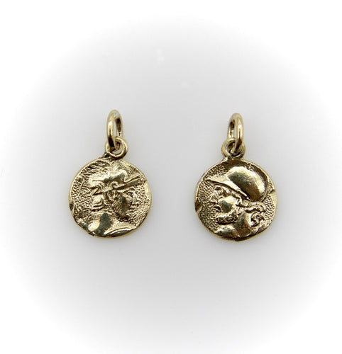 Pendentif Pendentif Guerrier de Mars Signature en or 14 carats 58 Facettes A20060