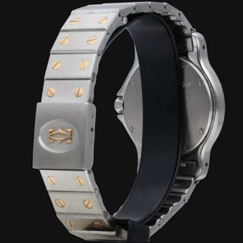 Montre Cartier Montre Santos Ronde Octagon Or Jaune 18K Et Acier 58 Facettes MT42350