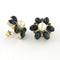 Boucles d'oreilles Boucles d'oreilles en or bicolore or, perles et saphirs 58 Facettes