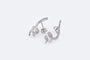 Boucles d'oreilles Oro Bianco Orecchini a spirale in oro bianco e diamanti 58 Facettes ORC209