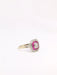Ring 59 Art Deco ring with old cut diamonds and calibrated rubies 58 Facettes J305