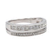 Bague 52 Bague Alliance Or blanc Diamant 58 Facettes 3319593CN