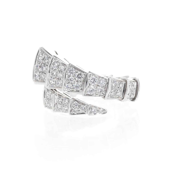 Bague BULGARI - Bague Serpenti Or Blanc et Diamants 58 Facettes