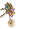 Bague 53 Bague perle, pierres de couleur et diamants 58 Facettes 30439