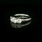Bague White gold diamond Trilogy ring 58 Facettes