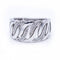 Bague 55 Bague large en or blanc avec diamants, toute neuve. 58 Facettes N102883LF