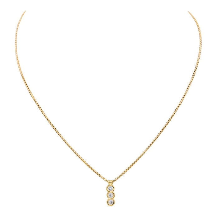 Collier Collier trilogie Or jaune Diamant 58 Facettes 3164016CN