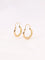 Boucles d'oreilles Créoles vintage or champagne 58 Facettes J446