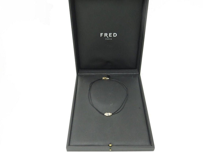 Collier collier FRED chance infinie or rose ras du cou cordon choker 58 Facettes 247059