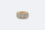 Bague Oro Giallo / 16 Bague en or jaune pavé de diamants 58 Facettes ANL16