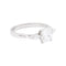 Bague 53 Bague or blanc, diamant 1,08 carat. 58 Facettes 33536