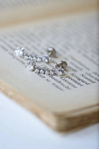 Boucles d'oreilles Art Déco diamants