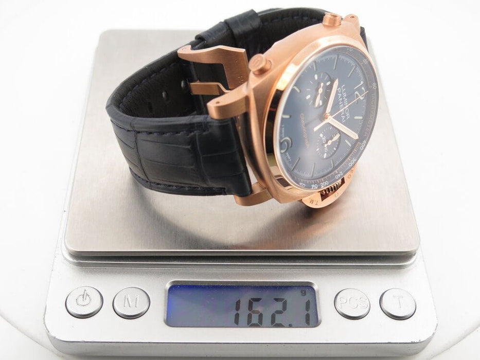 Montre montre PANERAI luminor chrono tech or rose 44mm fullset 58 Facettes 264470