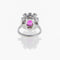 Bague 44 Bague Platine, Diamants et Saphir Rose 58 Facettes 2.18772